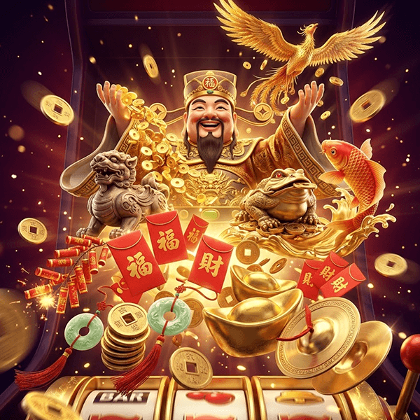 Banner premium de casino con tragamonedas Endorphina y monedas de oro